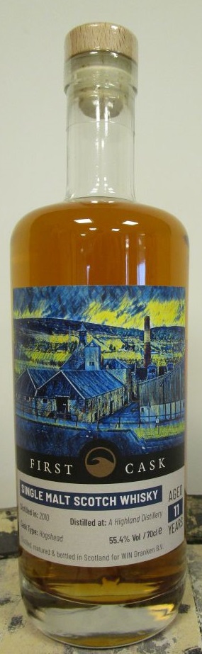 First Cask Distilled at A HIGHLAND DISTILLERY 2010 11YO 55,4% Hogshead 70cl
