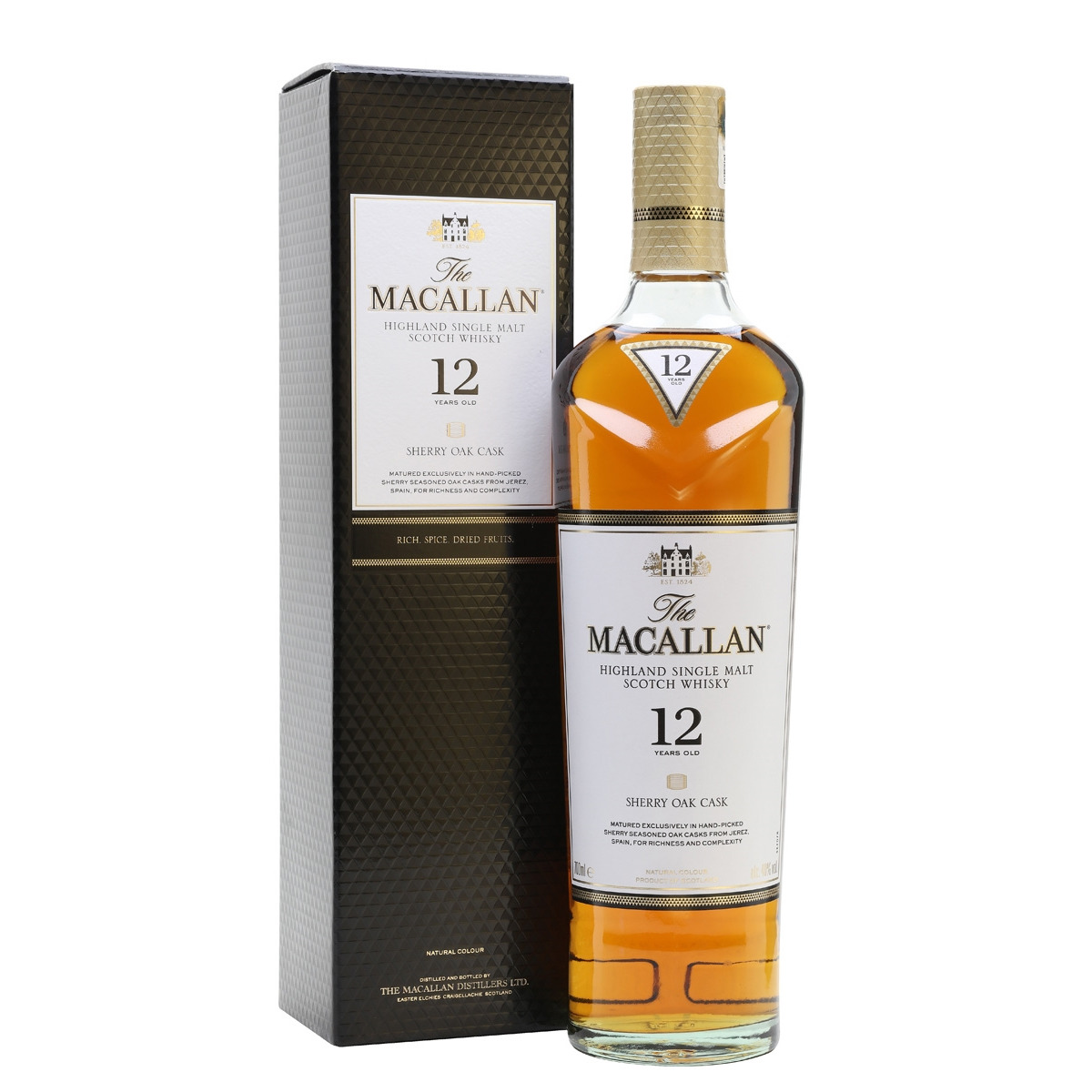 MACALLAN 12YO Sherry Oak Cask 40% Single Malt Whisky 70cl
