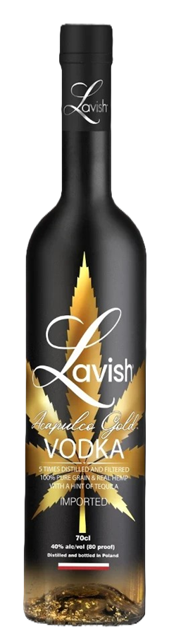 LAVISH Acapulco Gold Vodka 40% 70cl
