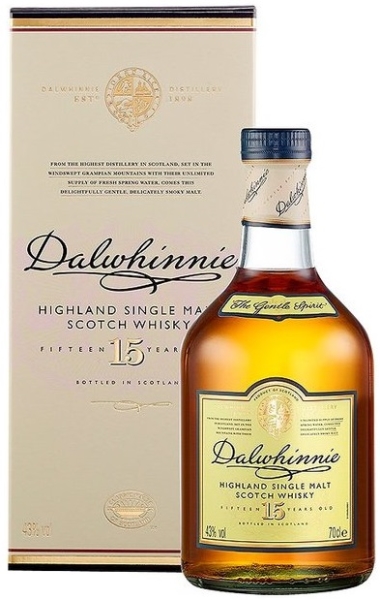 DALWHINNIE 15YO Single Malt Whisky 43% 70CL