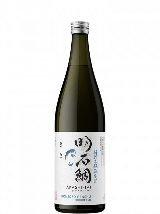 AKASHI-TAI Honjozo Genshu Tokubetsu Japanese Sake 19% 72cl
