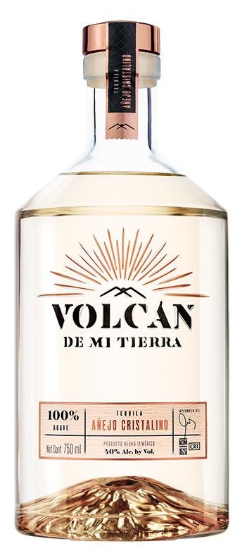 VOLCAN De Mi Tierra 40% Tequila Anejo Cristalino 70cl