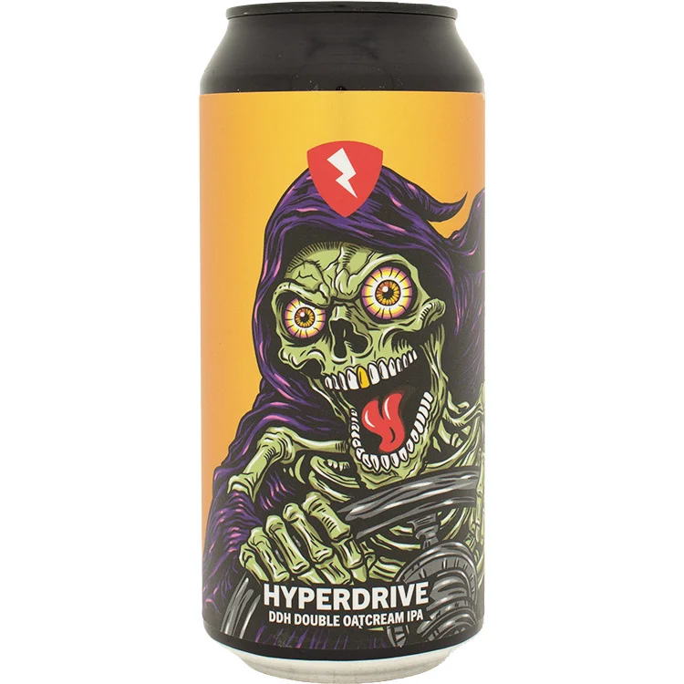 Rock City HYPERDRIVE 8% DDH Double Oatcream IPA 44cl can