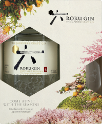 Suntori ROKU Japanse Gin 43% Giftpack met Longdrink 70cl