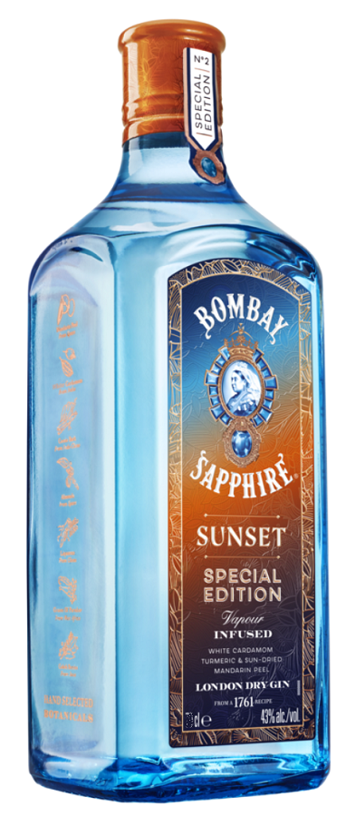 BOMBAY Sapphire Sunset Gin 43% Special Edition 50cl