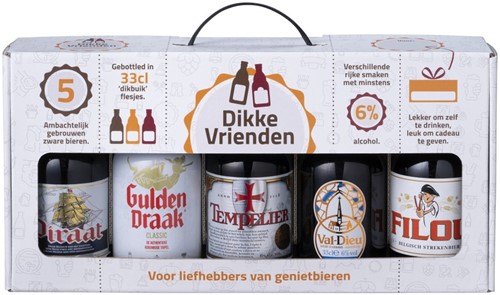 Giftpack DIKKE VRIENDEN 5*33cl
