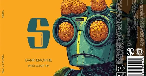 Salikatt DANK MACHINE 7% Westcoast IPA 44cl can