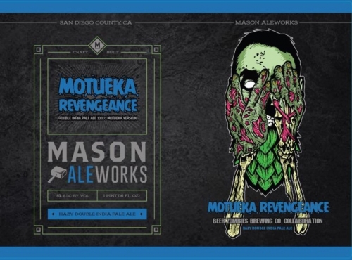 Mason Ale Works Beer Zombies MOTUEKA REVENGEANCE 8,4% DDH Double Hazy IPA 47,3cl Can