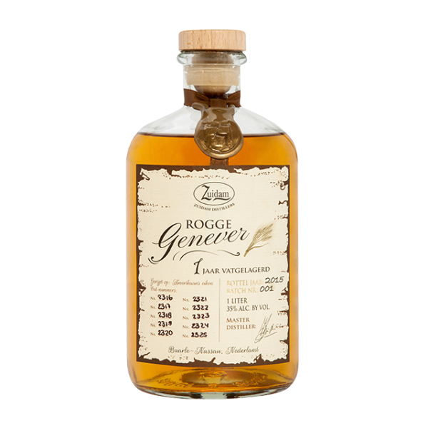 ZUIDAM ROGGE jenever 1 JAAR VATGELAGERD 100cl
