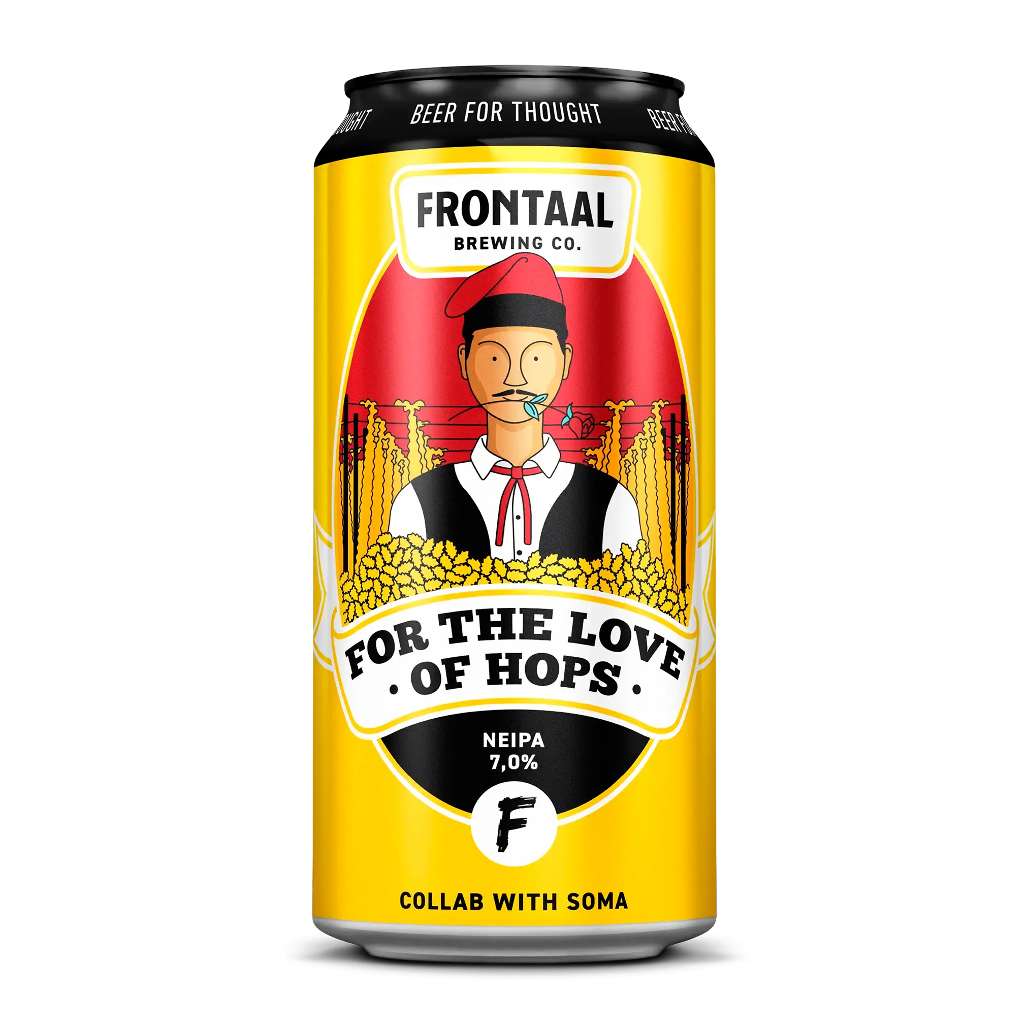 Frontaal FOR THE LOVE OF HOPS collab Soma 7% New England IPA 44cl can