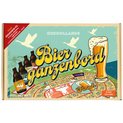 Oud Hollands BIER GANZENBORD 4*33cl Geschenkverpakking