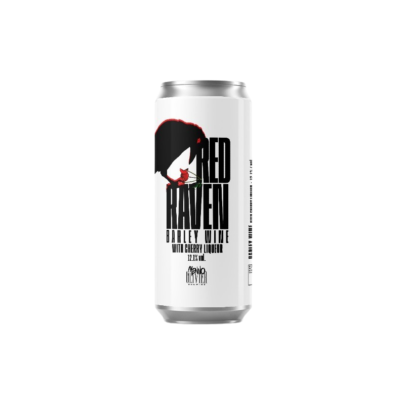 Menno Olivier RED RAVEN 12,1% Barley Wine with Cherry Liquer 44cl can