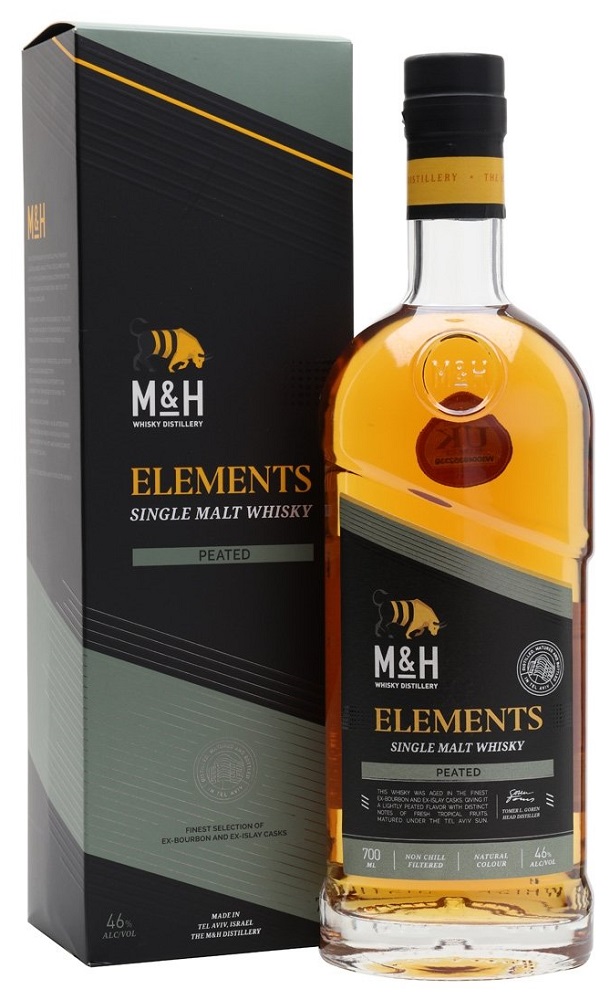 Milk & Honey ELEMENTS PEATED CASK 46% Whisky Israel 70cl