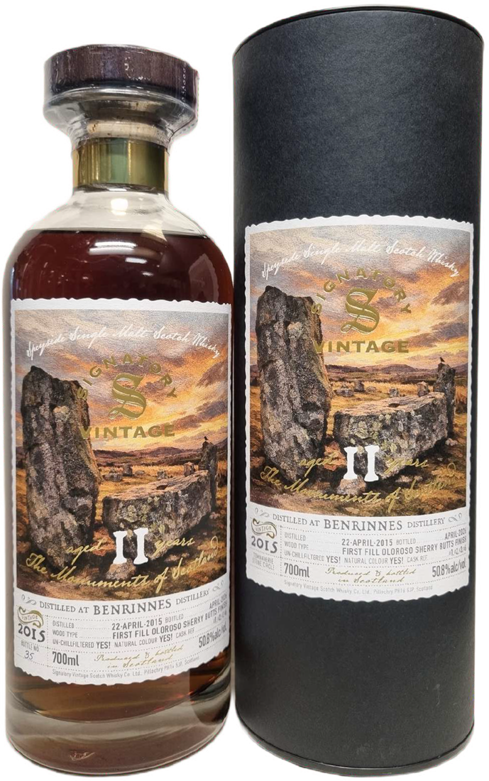 SIGNATORY Moments of Scotland Benrinnes 11YO 2015 50,8% Single Malt Scotch Whisky 70cl
