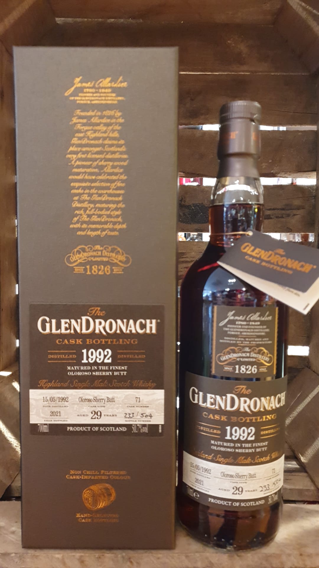 GLENDRONACH Batch 19 29YO 1992 50,7% Cask #71 Oloroso Sherry Butt 70cl