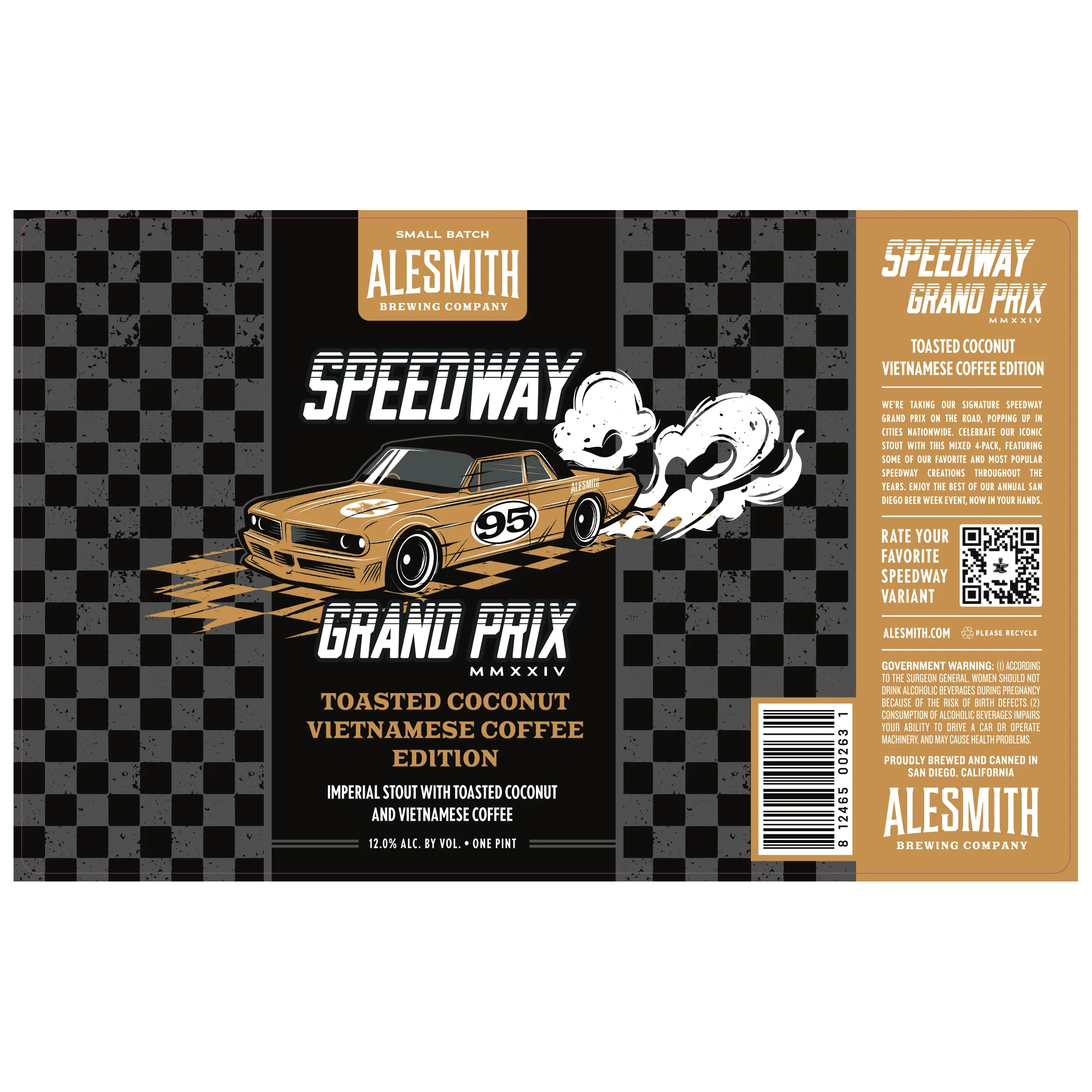 Alesmith SPEEDWAY GRAND PRIX TOASTED COCONUT VIETNAMESE COFFEE EDITION 12% Imperial Stout 47,3cl can 