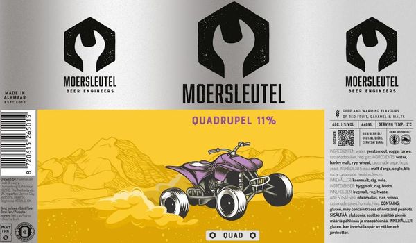 Moersleutel QUAD 11% Quadruppel 44cl can 
