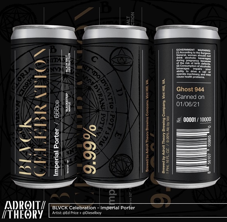 Adroit Theory BLVCK CELEBRATION 9,99% Imperial Porter 47,3cl Can