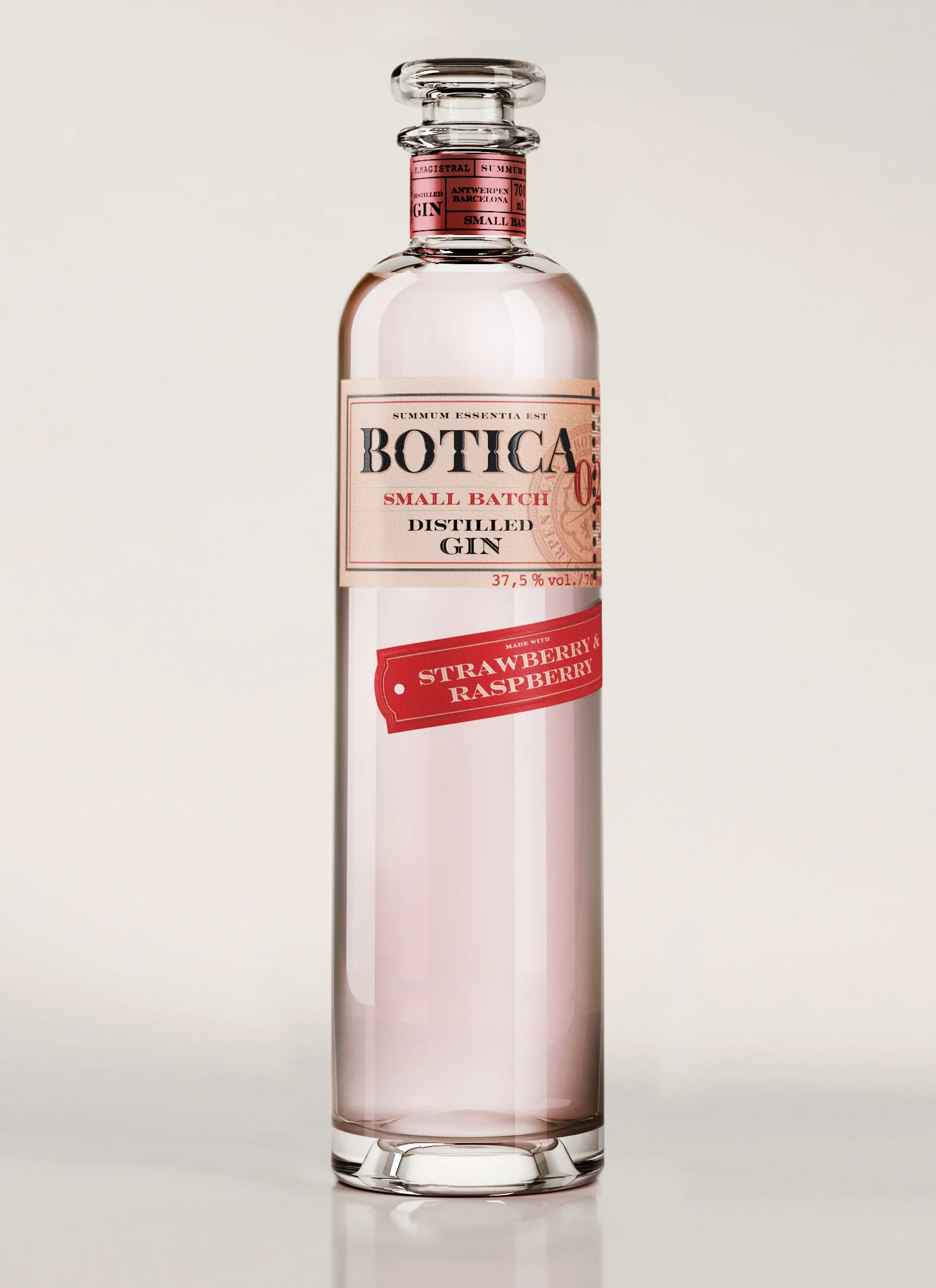 BOTICA London Dry Gin Small Batch Spanish Strawberry 37,5% 70cl