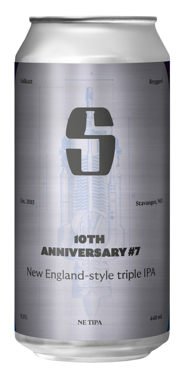 Salikatt 10TH ANNIVERSARY #7 9,5% New England Triple IPA 44cl can