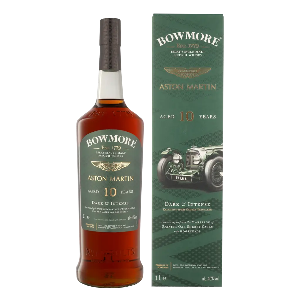BOWMORE 10YO Aston Martin 40% Whisky Sherrycask Liter