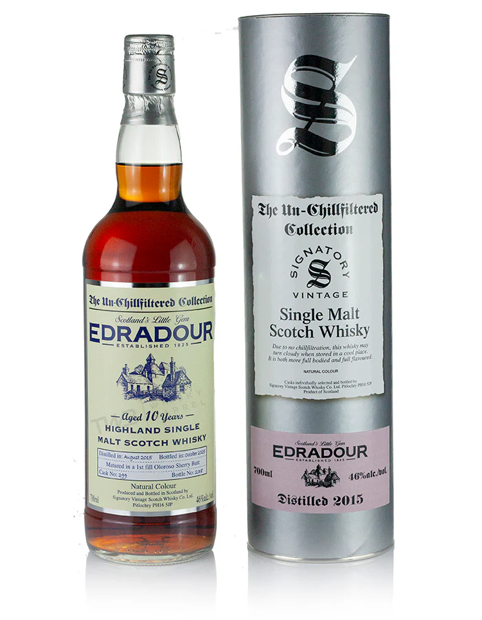 SIGNATORY VINTAGE 2015 Highland Single Malt Whisky Edradour The un-chillfiltered collection 46% 70cl