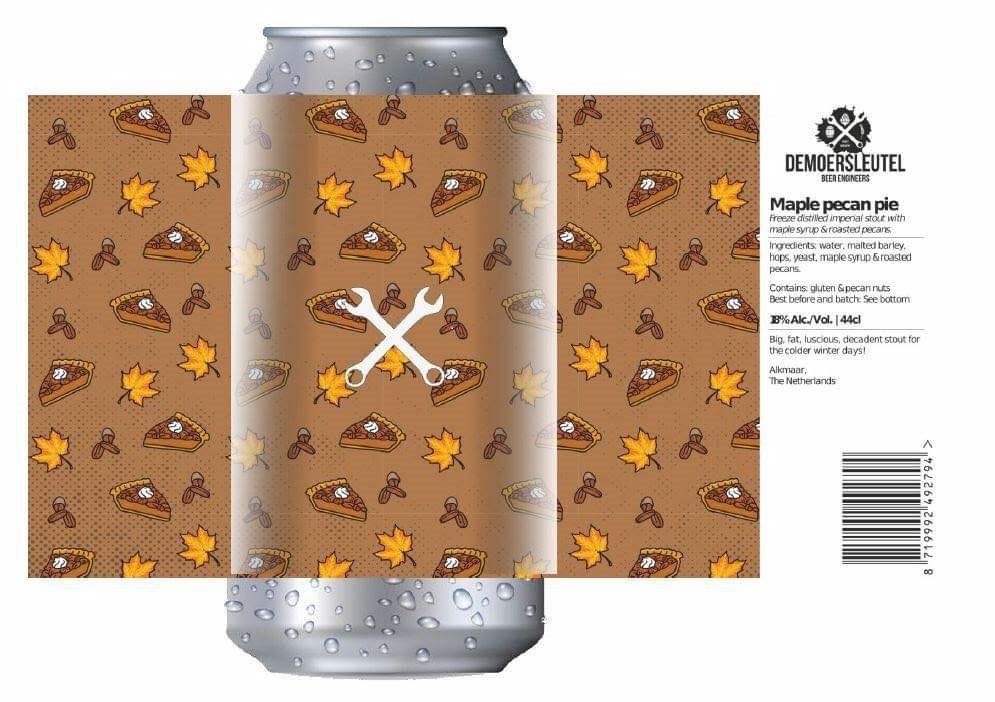 Moersleutel MAPLE PECAN PIE 18% Freeze Dist Stout 44cl Can
