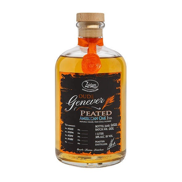 ZUIDAM 1YO Oude Jenever PEATED American Oak  #21 38% 100cl